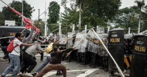 Gedung Kominfo Jakarta, lokasi Komdigi akan memanggil TikTok dan Meta terkait konten demo DPR